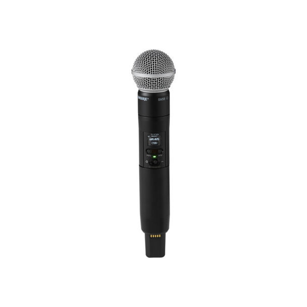 Shure SLXD2+ Digital Wireless Handheld Microphone Transmitter with SM58 Cardioid Capsule (G57: 470 to 608 MHz)