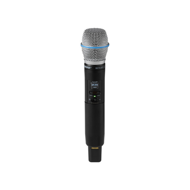 Shure SLXD2+ Digital Wireless Handheld Transmitter with Beta 87A Supercardioid Capsule (G57: 470 to 608 MHz)