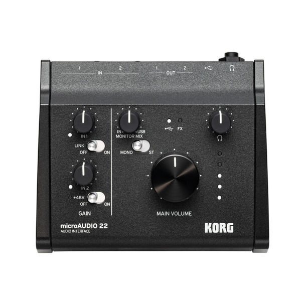 Korg microAudio 22 2x2 USB-C Audio Interface