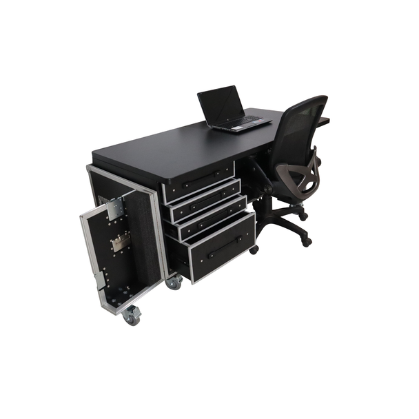 ProX XT-PRODESK6030 Mobile Office Foldable Pro Desk Flight Case