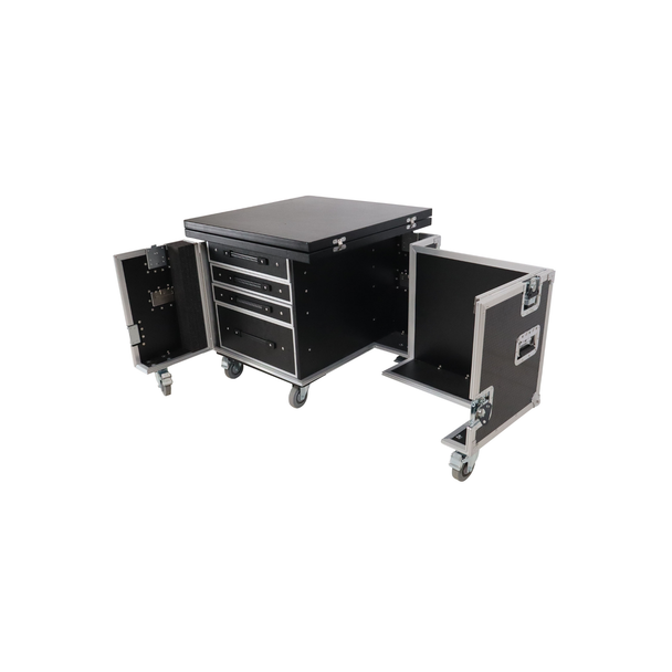 ProX XT-PRODESK6030 Mobile Office Foldable Pro Desk Flight Case