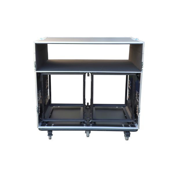 ProX XS-12UX2DTWCO ATA Mixing Console Flight Case with Dual 12U Racks