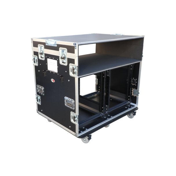 ProX XS-12UX2DTWCO ATA Mixing Console Flight Case with Dual 12U Racks