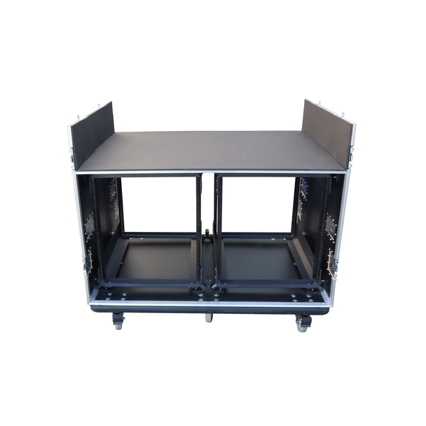 ProX XS-12UX2DTWCO ATA Mixing Console Flight Case with Dual 12U Racks