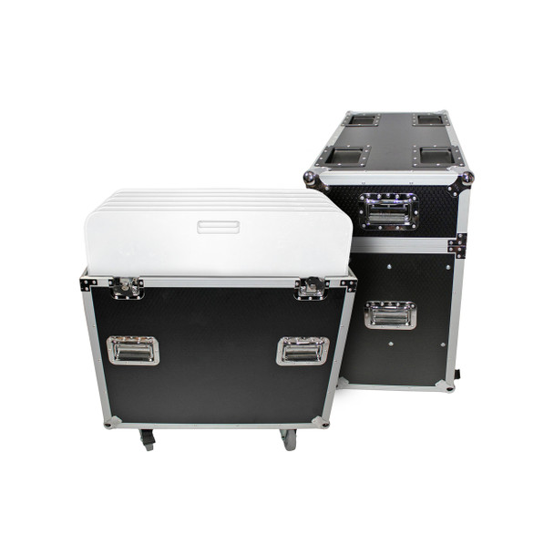 ProX ATA Flight Style Road Case 24" in. Aluminum 8mm F34 F32 F31 Truss Base Plates - Fits 6x