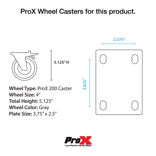 ProX ATA Flight Style Road Case 24" in. Aluminum 8mm F34 F32 F31 Truss Base Plates - Fits 6x