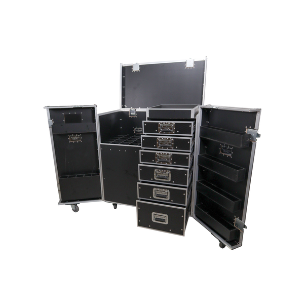 ProX XS-6DMIC25W ATA Flight Style Mic Stand & Drawer Case