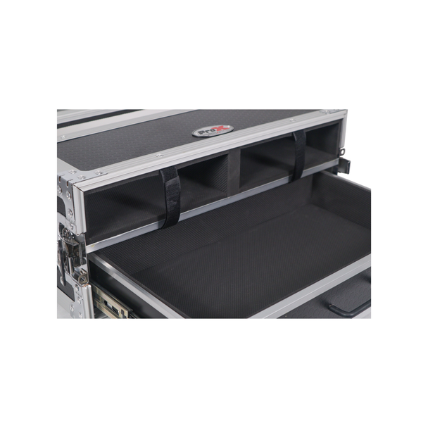 ProX XS-2WM2DR Wireless Mic ATA Flight Case with 2U Drawer