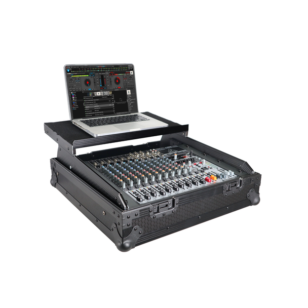 ProX XS-19MIXLTBL 19" 10U Slanted Mixer Rack Flight Case