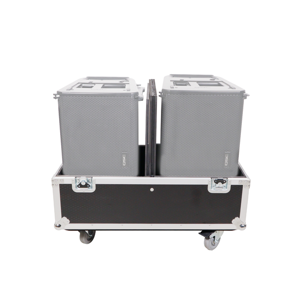 ProX XS-SP2X251715W ATA Dual Speaker Flight Case for 12" Speakers
