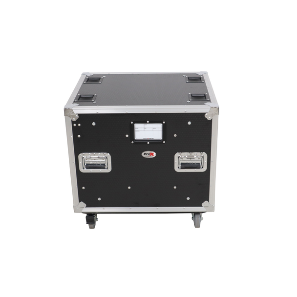 ProX 10U 20" Deep Vertical Rack Shock Mount Case with Sliding Slam Doors (