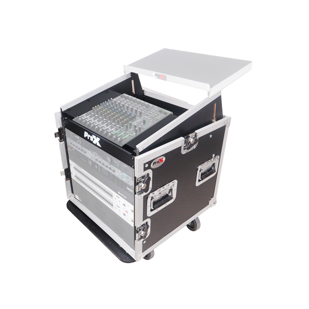 ProX T-12MRSS 12U Rack Case with 10U Mixer Top