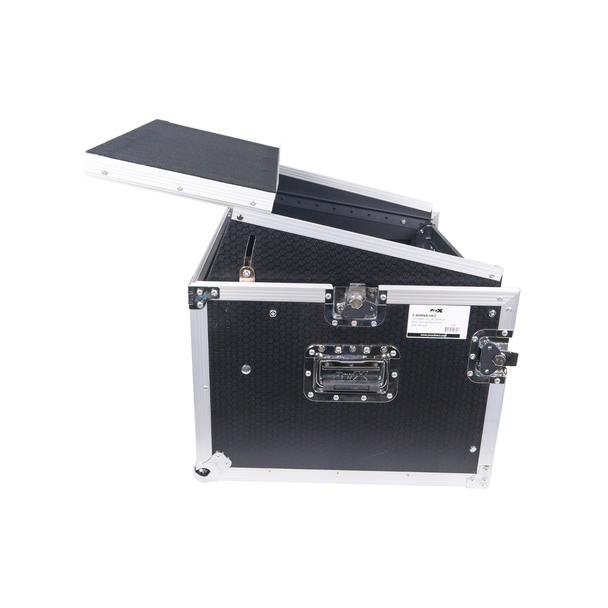 ProX T-8MRLT 8U Rack Case with 10U Mixer Top & Laptop Shelf