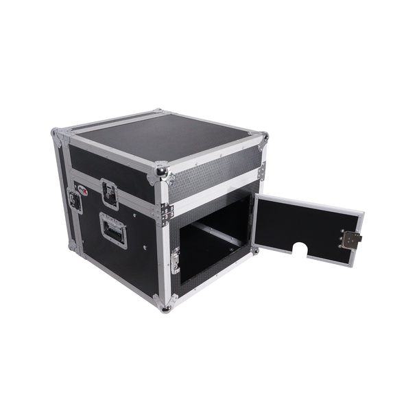 ProX T-8MRLT 8U Rack Case with 10U Mixer Top & Laptop Shelf