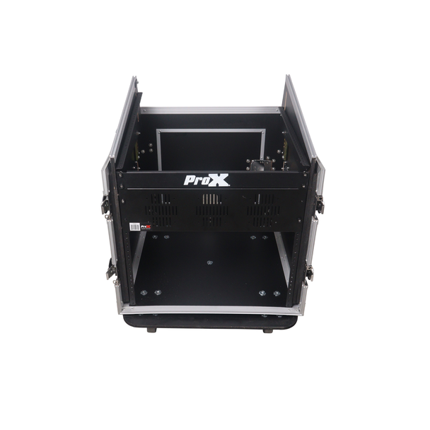 ProX T-10MRLT 10U Rack Case with 10U Mixer Top & Casters