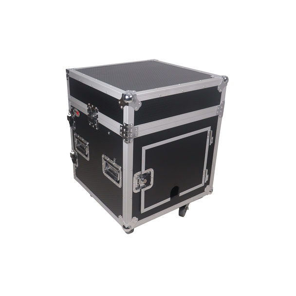 ProX T-12MRLT 12U Rack Case with 10U Mixer Top & Casters