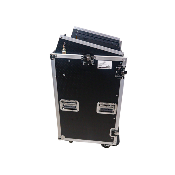 ProX T-18MRLT 18U Rack Case with 10U Mixer Top & Casters