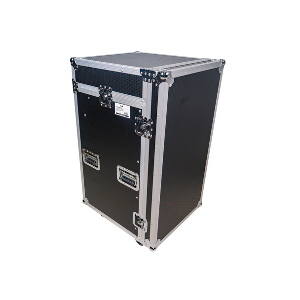 ProX T-18MRLT 18U Rack Case with 10U Mixer Top & Casters