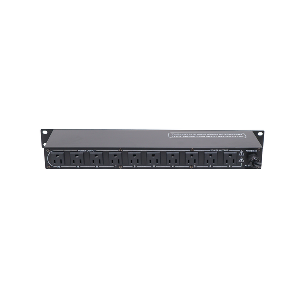 ProX X-PC10USB 1U 10-Outlet Rack Power Center with USB
