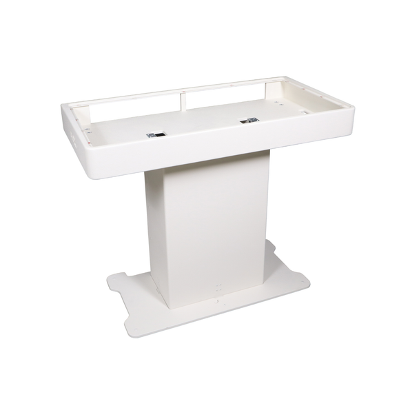 ProX Control Tower™ DJ Podium – White with (2) Flight Cases