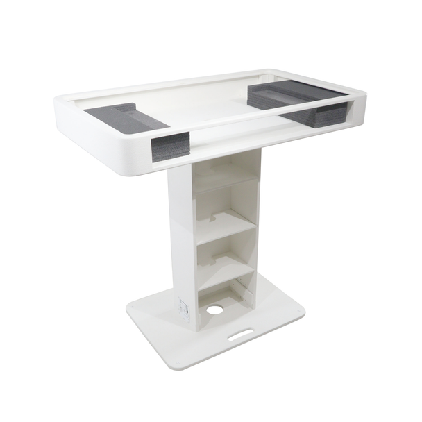 ProX XZF-DJCTWCASE Control Tower™ DJ Podium with Road Cases – White