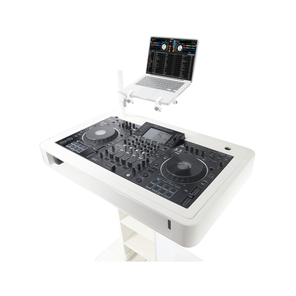 ProX XZF-DJCTWCASE Control Tower™ DJ Podium with Road Cases – White