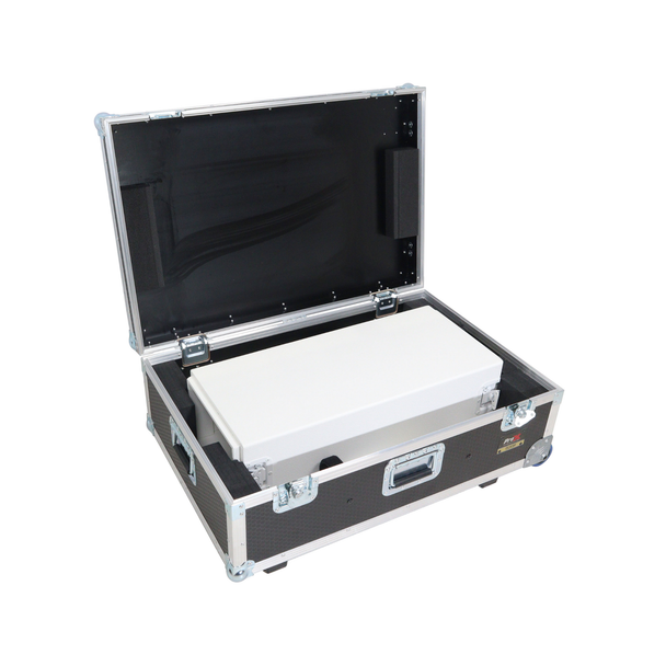 ProX XZF-DJCTWCASE Control Tower™ DJ Podium with Road Cases – White