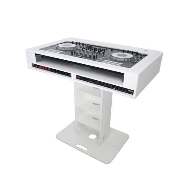 ProX XZF-DJCTW2UCASE Control Tower™ DJ Podium with 2x 1U Rack Space & Road Cases