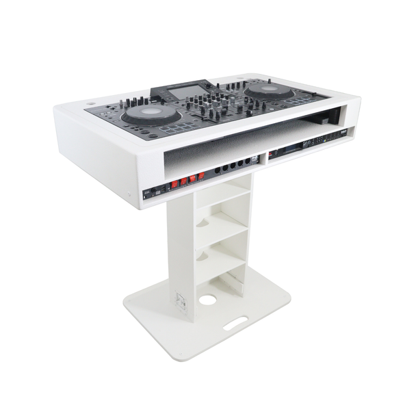 ProX XZF-DJCTW2UCASE Control Tower™ DJ Podium with 2x 1U Rack Space & Road Cases