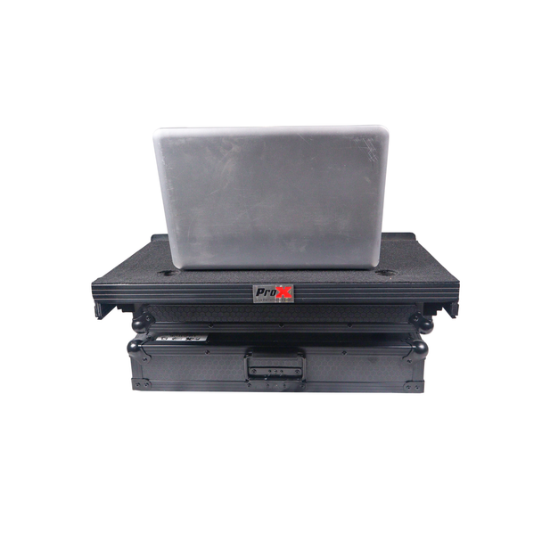 ProX X-DDJFLX4LTBL ATA Flight Case for Pioneer DDJ-FLX4 with Laptop Shelf