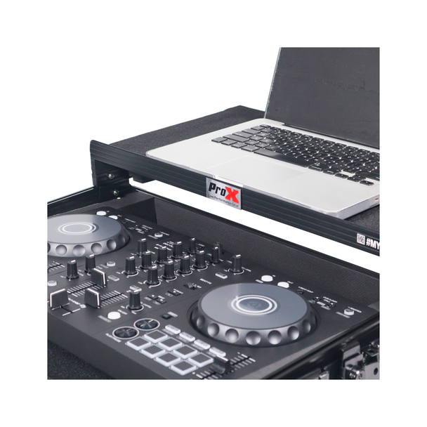 ProX X-DDJFLX4LTBL ATA Flight Case for Pioneer DDJ-FLX4 with Laptop Shelf