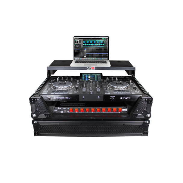 ProX XS-PRIME2LTBL ATA Flight Case for Denon PRIME 2 with Laptop Shelf