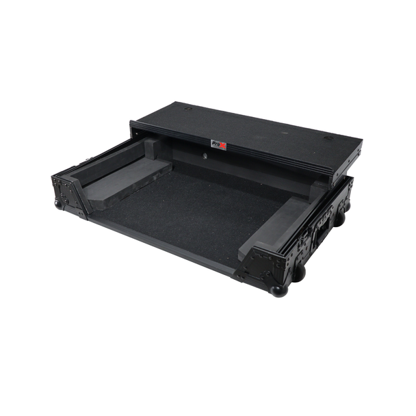 ProX ATA Flight Case for Denon PRIME 4 MK2 with Laptop Shelf & Wheels