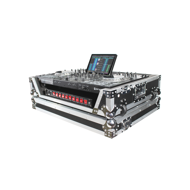 ProX XS-PRIME4W ATA Flight Case for Denon PRIME 4 with Wheels & 1U Rack Space