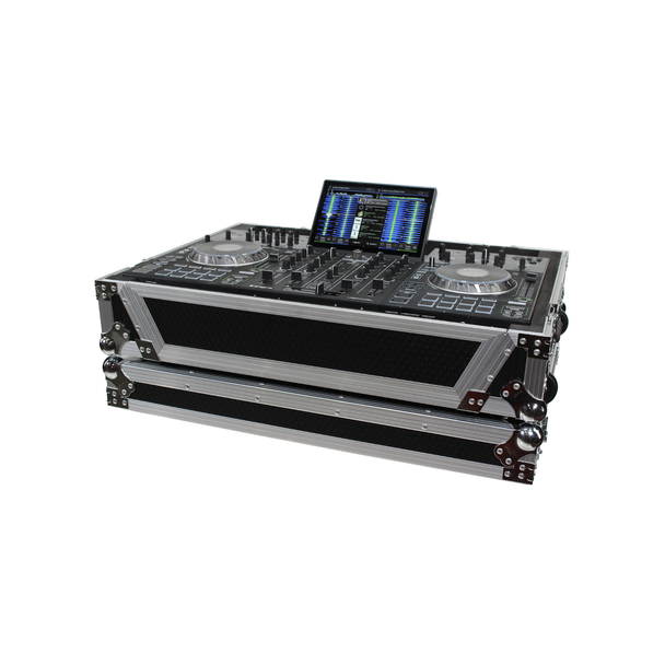 ProX XS-PRIME4W ATA Flight Case for Denon PRIME 4 with Wheels & 1U Rack Space