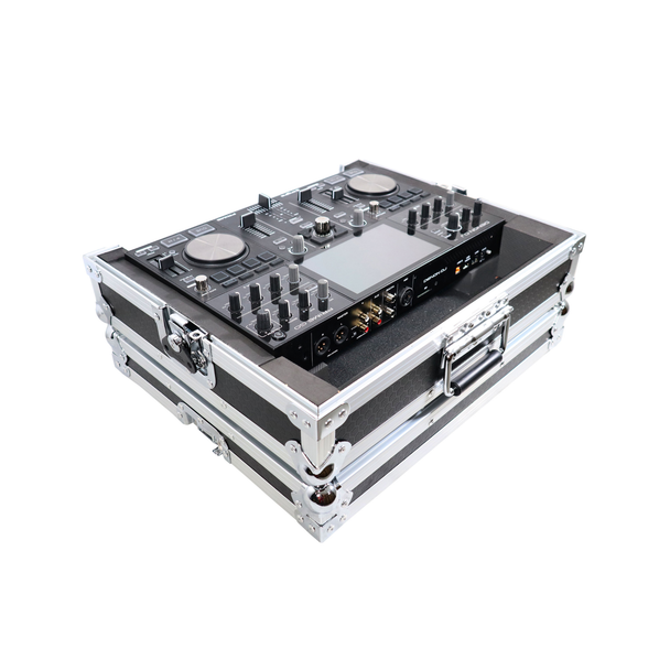 ProX X-PRIMEGO ATA Flight Case for Denon DJ Prime Go Controller – Silver/Black 