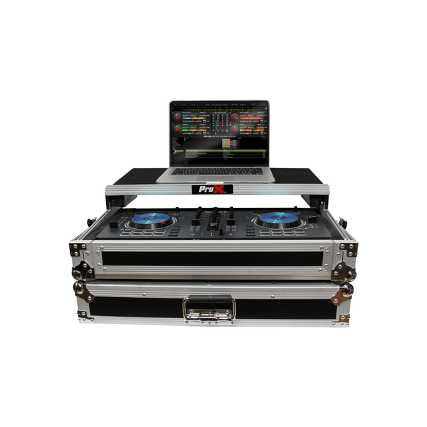 ProX X-MXTPRO3LT Flight Case for Numark Mixtrack Pro 3 / Platinum with Laptop Shelf
