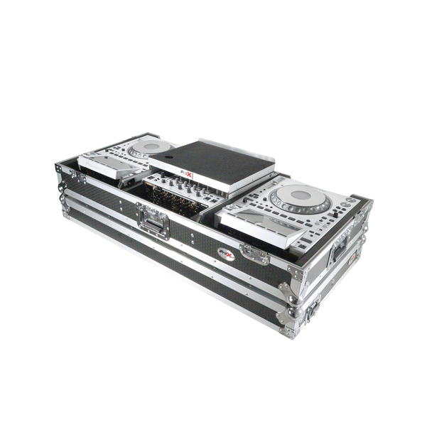 ProX Flight Case for DJM-900NXS2 & 2 CDJ-3000 with Laptop Shelf