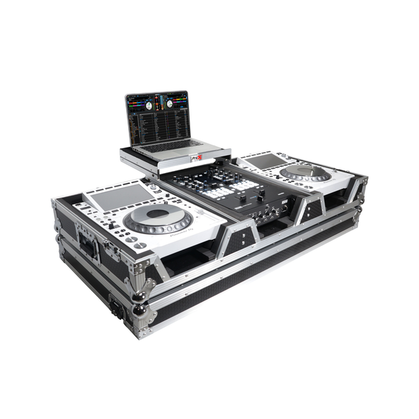 ProX Flight Case for DJM-900NXS2 & 2 CDJ-3000 with Laptop Shelf