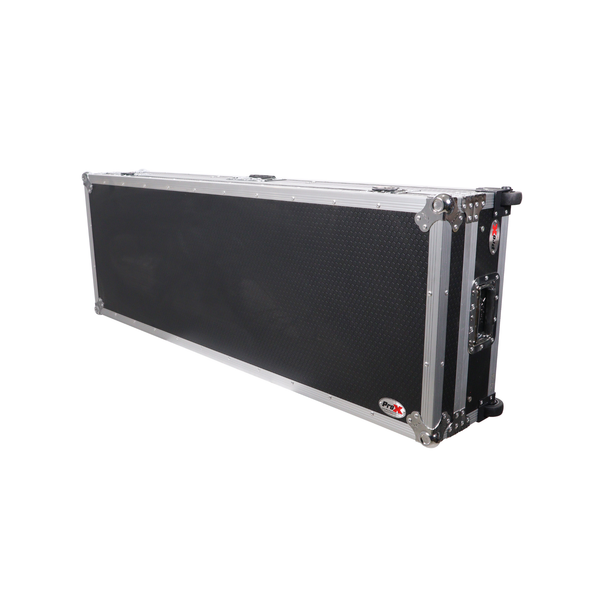 ProX XS-TMC1012WLTFSTND DJ Coffin Case for Turntables & Mixer with Laptop Shelf