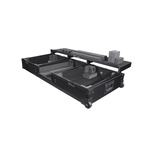 ProX XS-TMC1012WLTFBTLBL DJ Coffin Case for Rane 72 & Turntables – Black