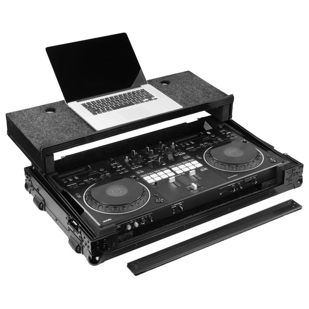 Odyssey DDJ-REV5 Road Case with Wheels & Glide Laptop Platform - Black 