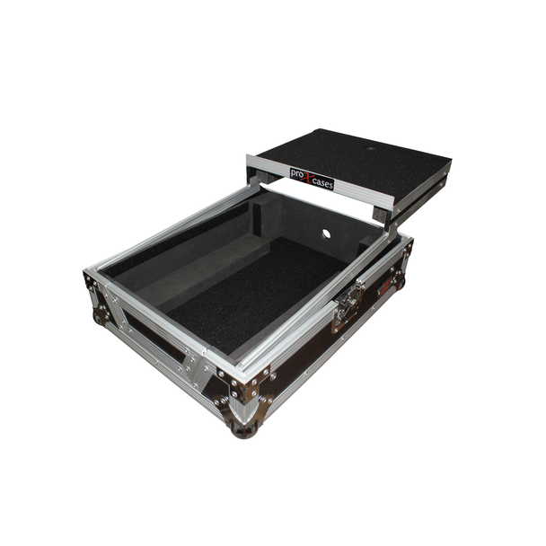 ProX XS-M12LT Flight Case with Glide Laptop Shelf for 12" DJ Mixers