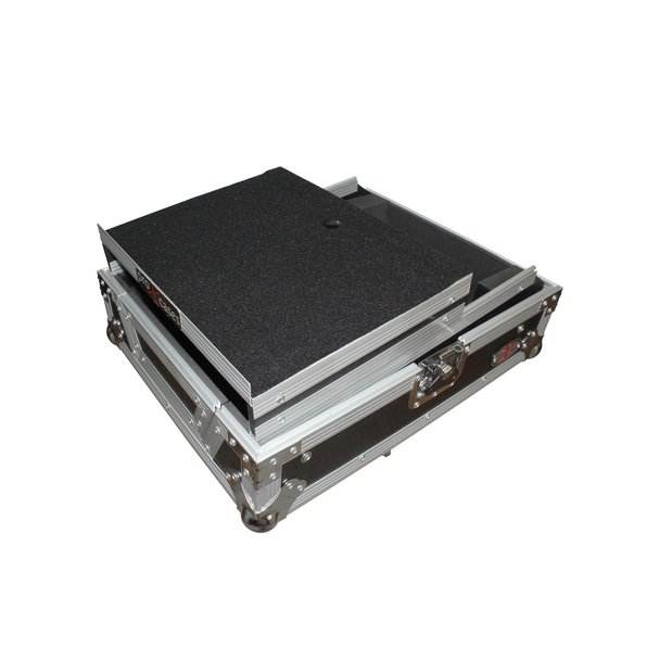 ProX XS-M12LT Flight Case with Glide Laptop Shelf for 12" DJ Mixers