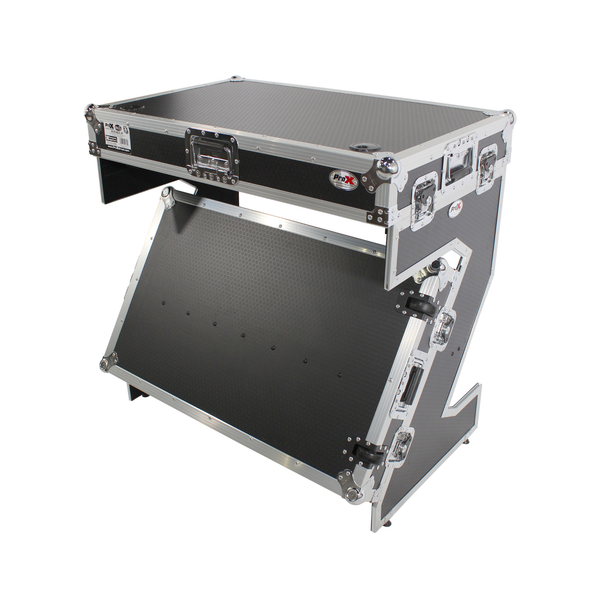 ProX XS-ZTABLEJR Folding DJ Z-Table Jr Workstation with Wheels