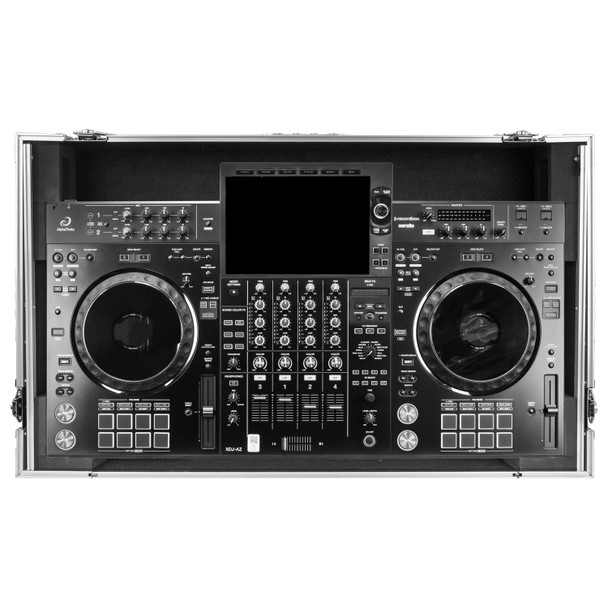 Odyssey AlphaTheta XDJ-AZ Flight Case with Dual 1U Rack, Wheels & Glide Laptop Platform