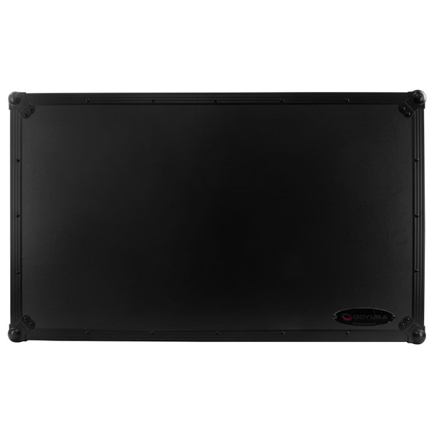 Odyssey AlphaTheta XDJ-AZ Black Label Flight Case with Dual 1U Rack, Wheels & Glide Laptop Platform