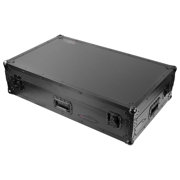 Odyssey AlphaTheta XDJ-AZ Black Label Flight Case with Dual 1U Rack, Wheels & Glide Laptop Platform