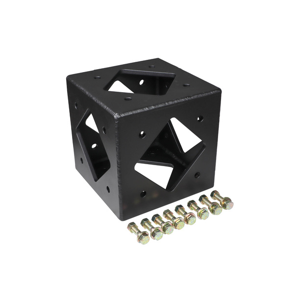 ProX XT-BT12-6WBLKMK2 BoltX 6-Way 12" Flushed Corner Block Truss – Black