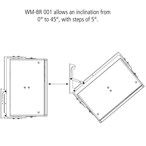 RCF WM-BR 001 Wall Mount Bracket for Compact-C and Compact-M Series 